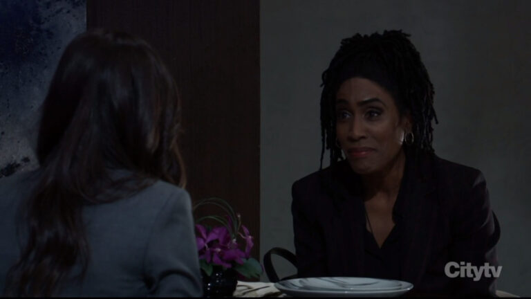 Lyn Alicia Henderson as Claire Brown the surrogacy worker on general hospital