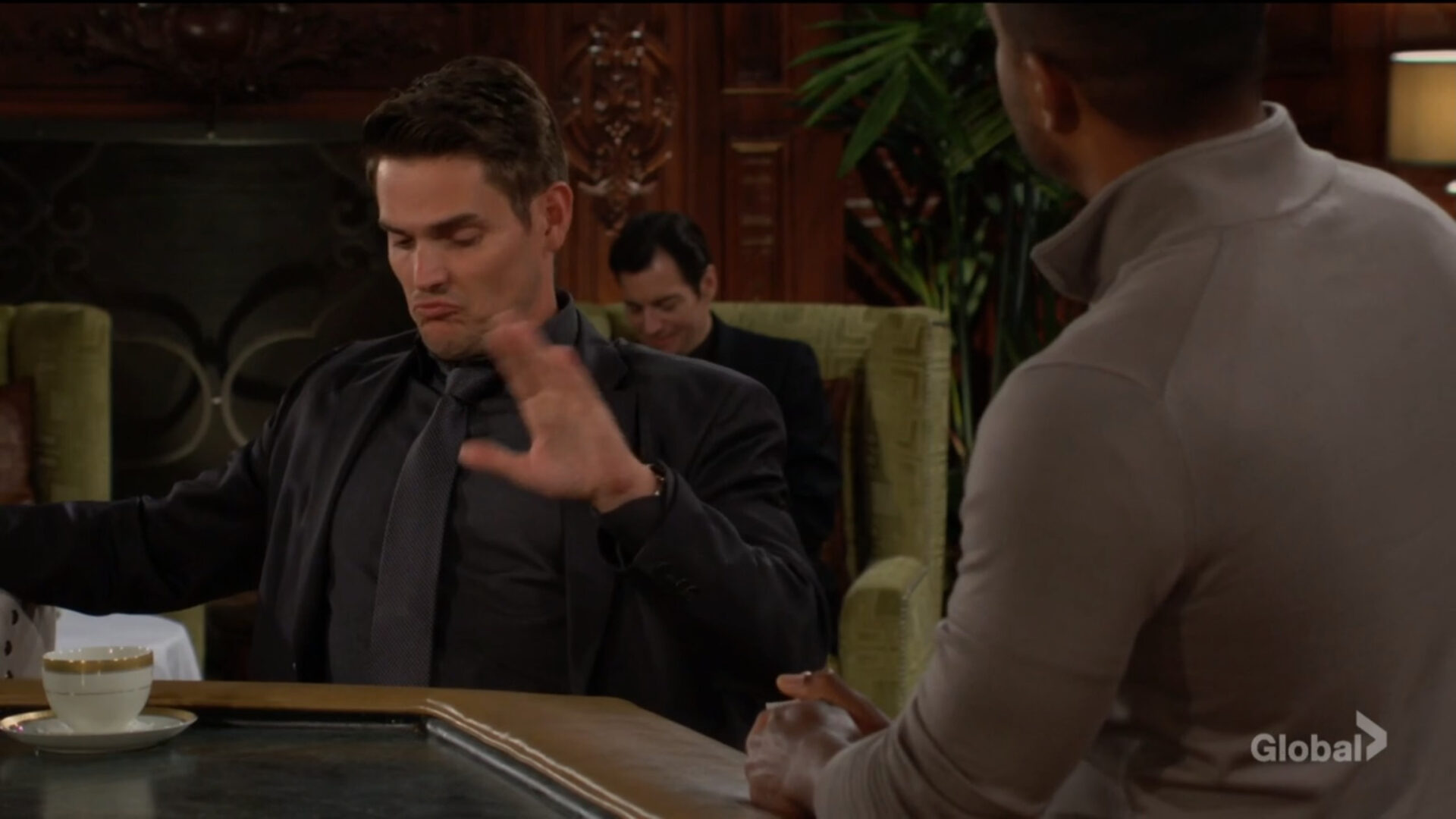 adam taunts nate about dry cleaning Y&R