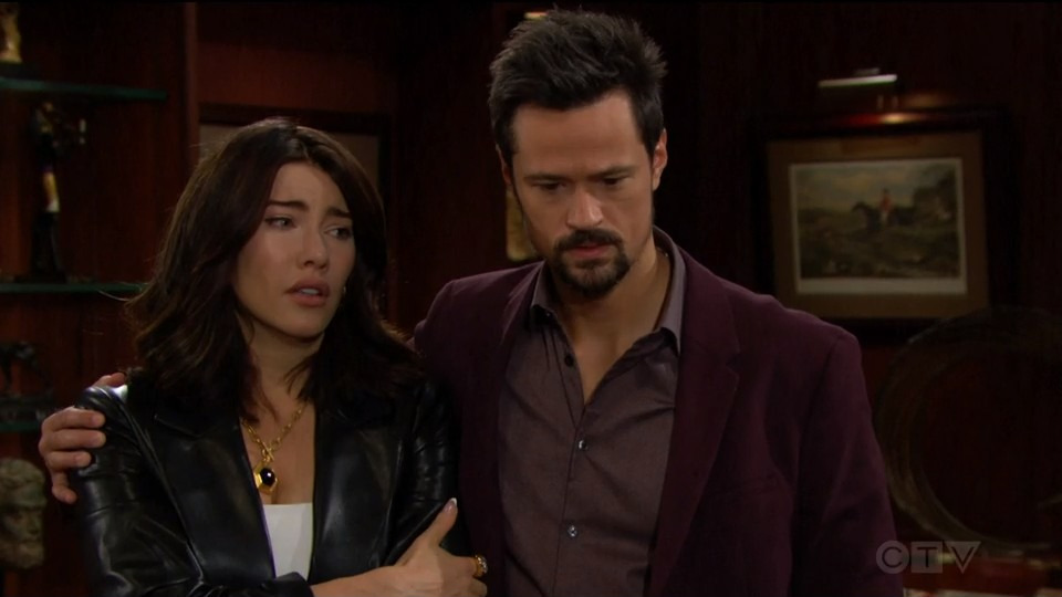 thomas and steffy in disbelief