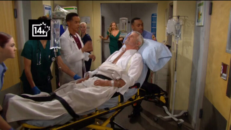 chos as eric forrester brought to hospital bold and the beautiful