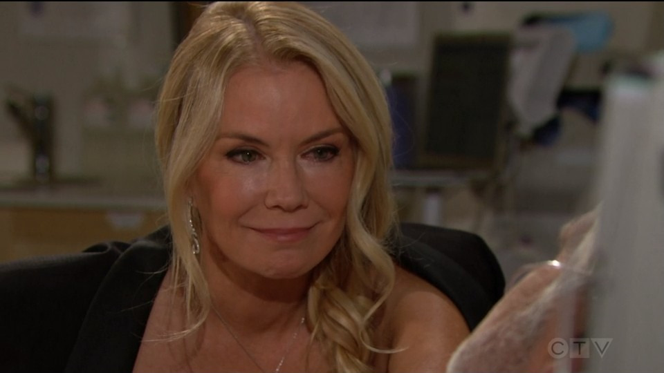 brooke tells eric how important he is in hospital Bold and Beautiful recap