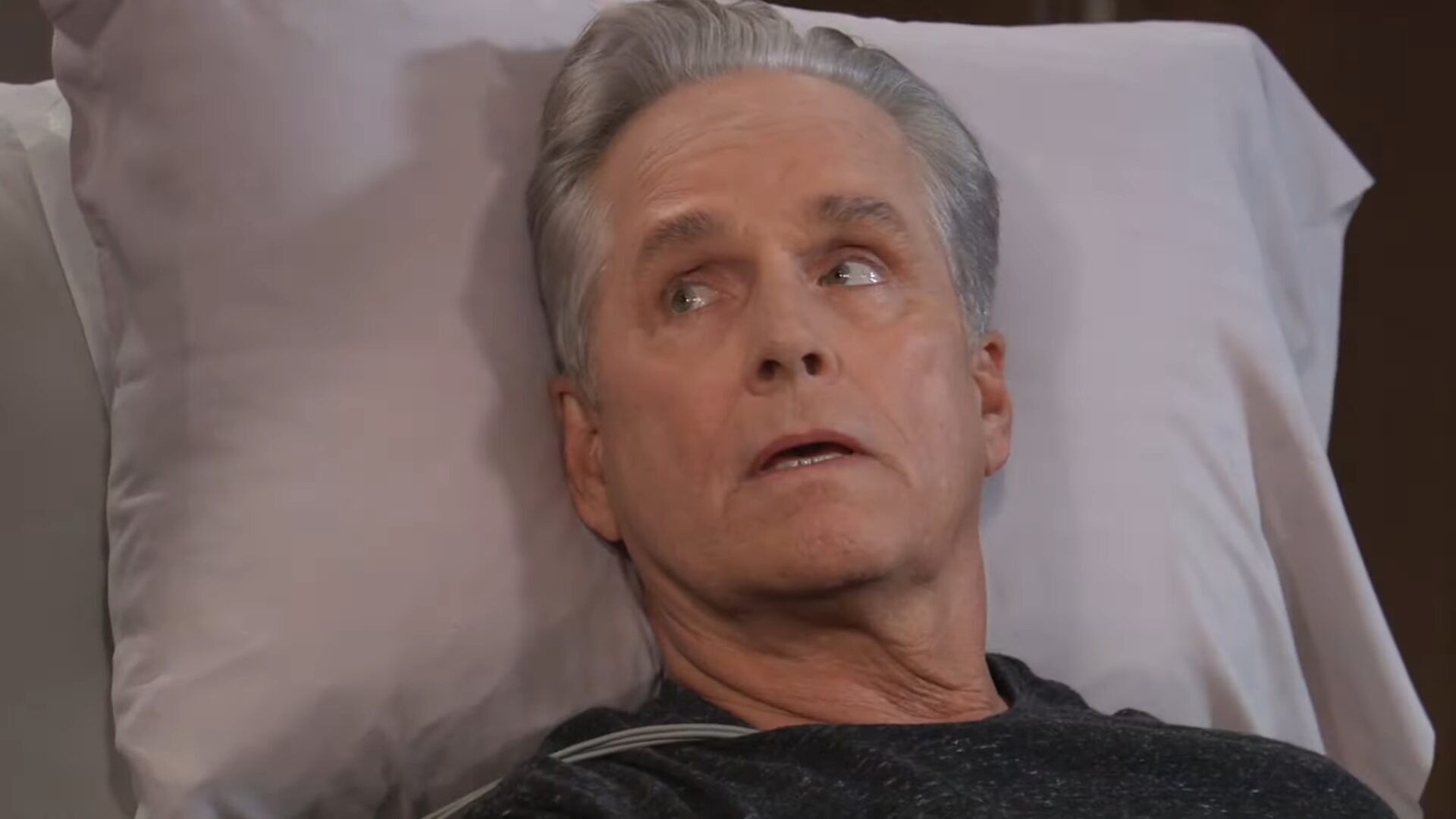 gregory in hospital bed