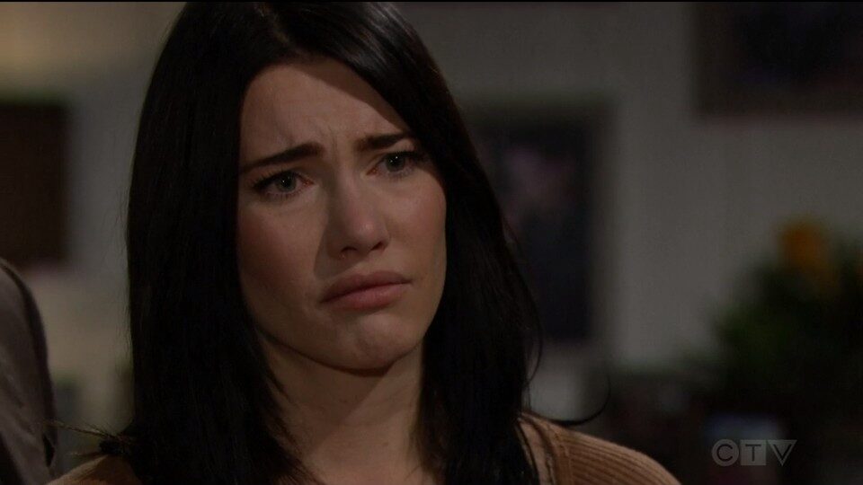 steffy tells finn they can get through this Bold & Beautiful
