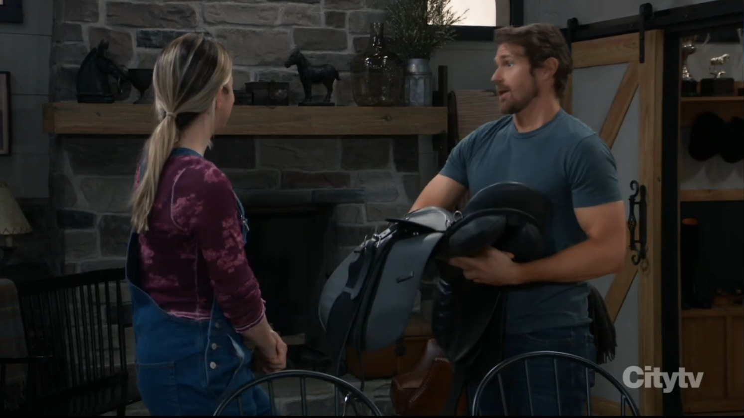 cody with the saddle