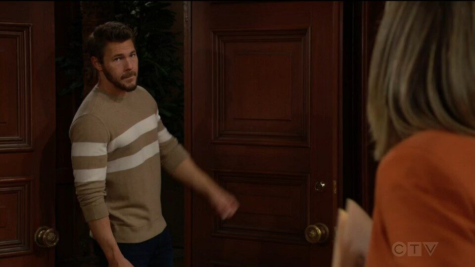 liam drops in on hope B&B