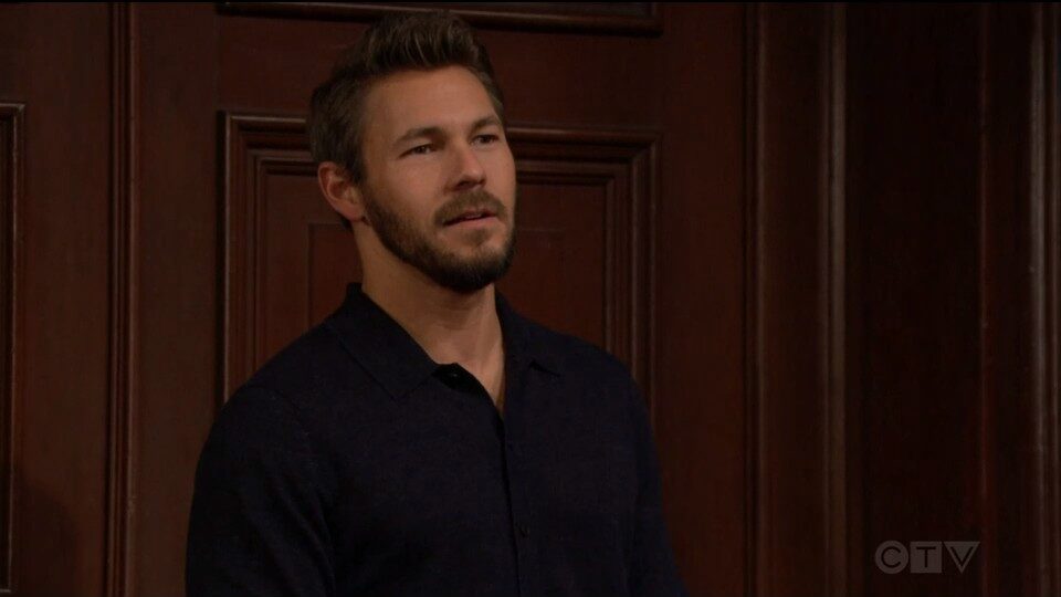 liam visits steffy at office